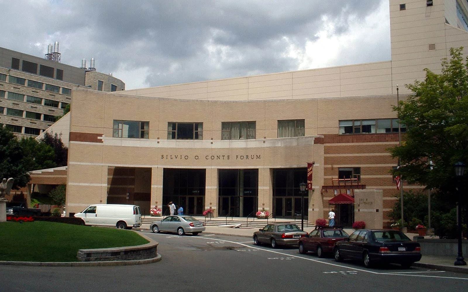 View of Conte Forum, home of Boston College basketball.