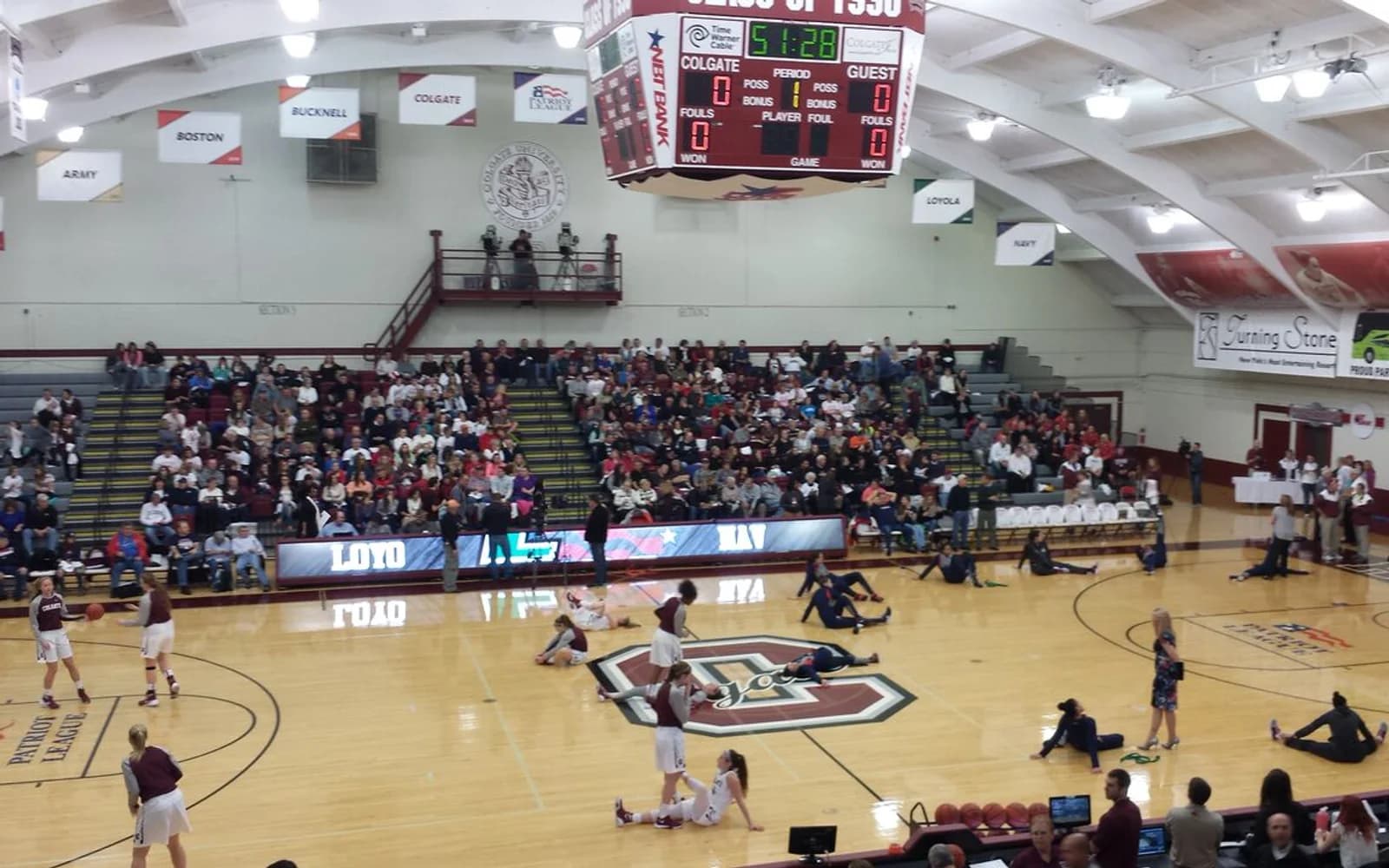 View of Cotterell Court, home of Colgate basketball.