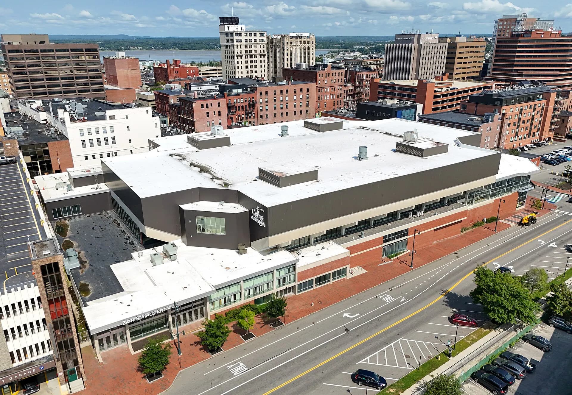 Cross Insurance Arena — Cross Insurance Arena exterior view.