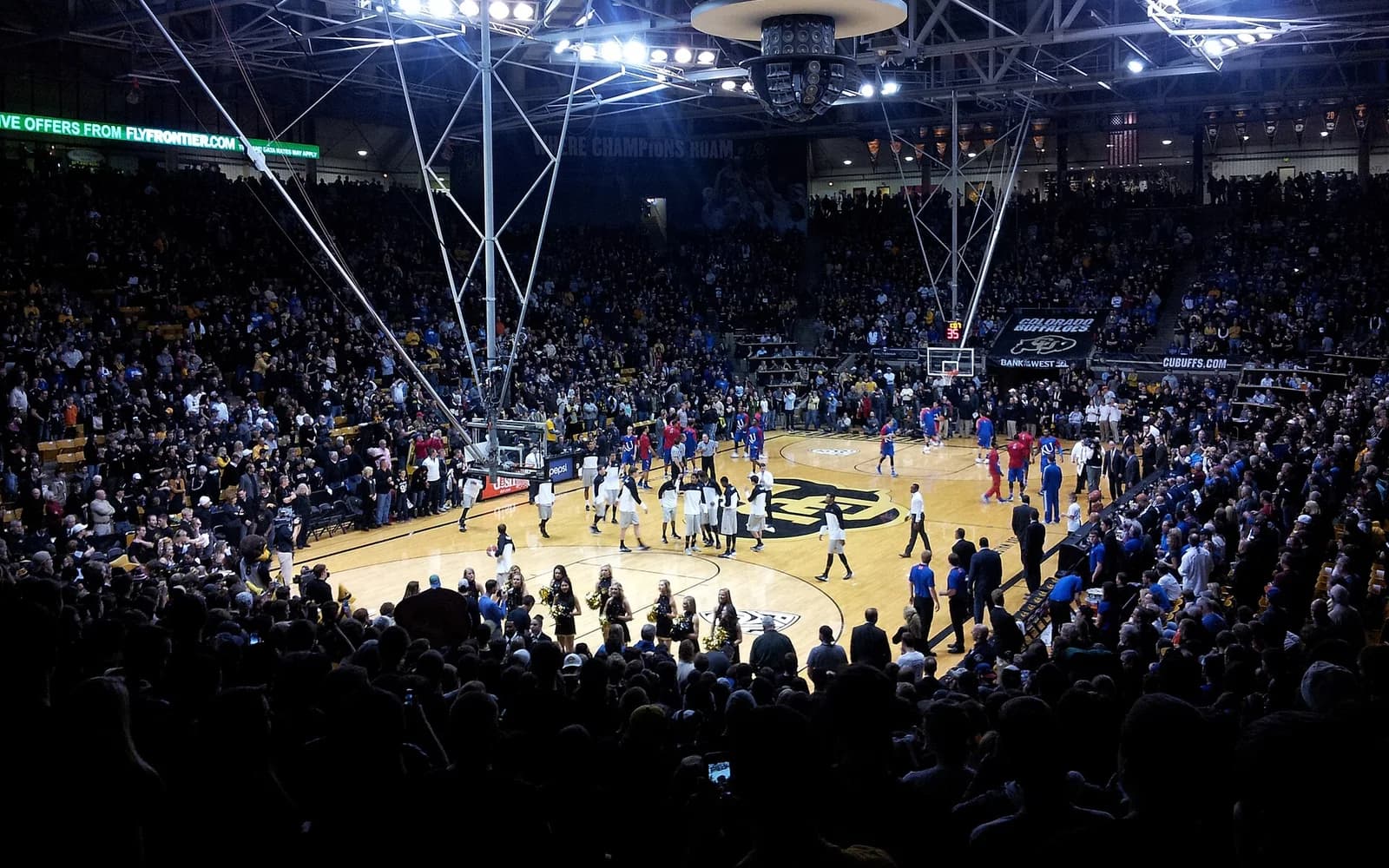 View of CU Events Center, home of Colorado basketball.
