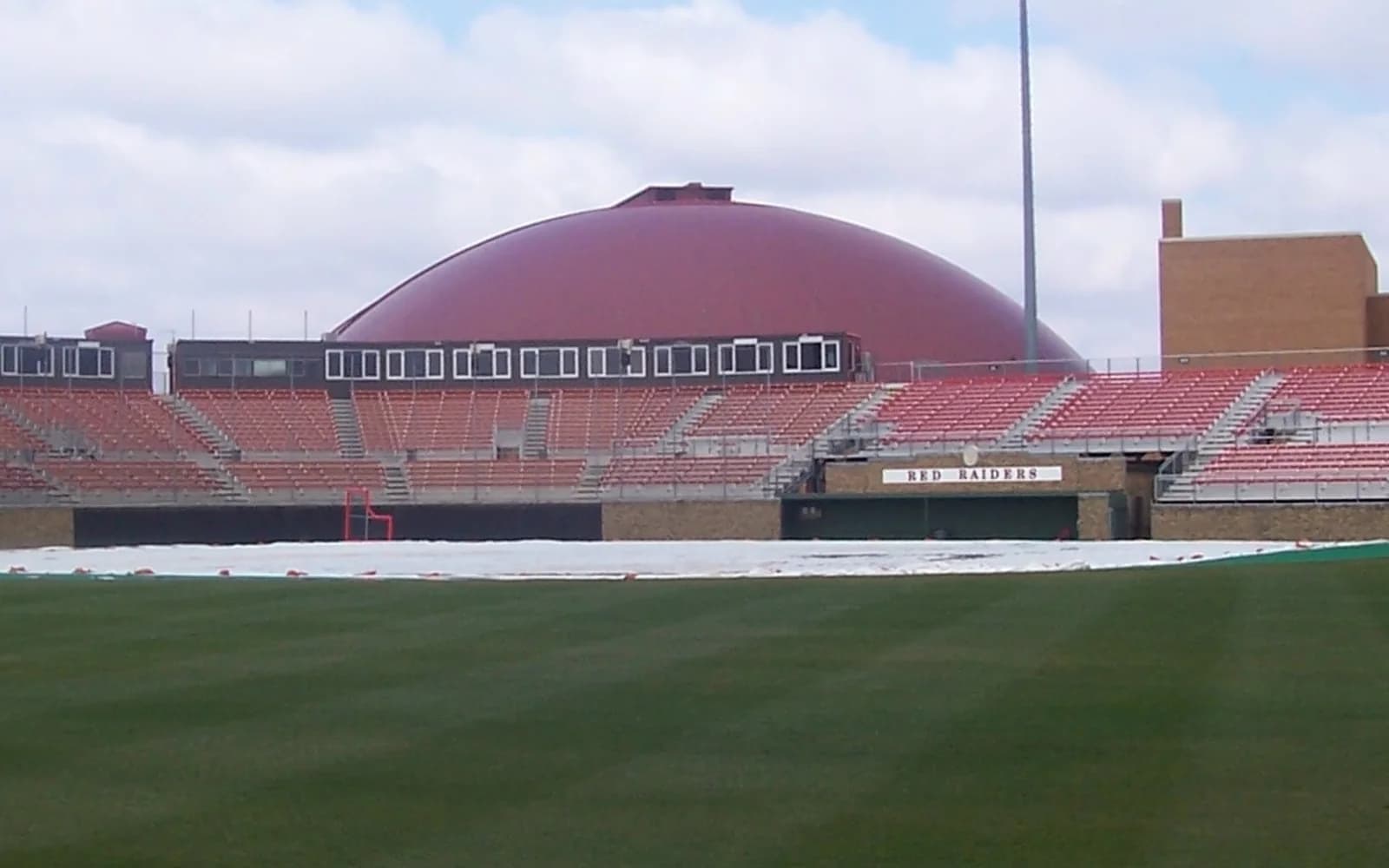 View of Dan Law Field at Rip Griffin Park, home of Texas Tech baseball.