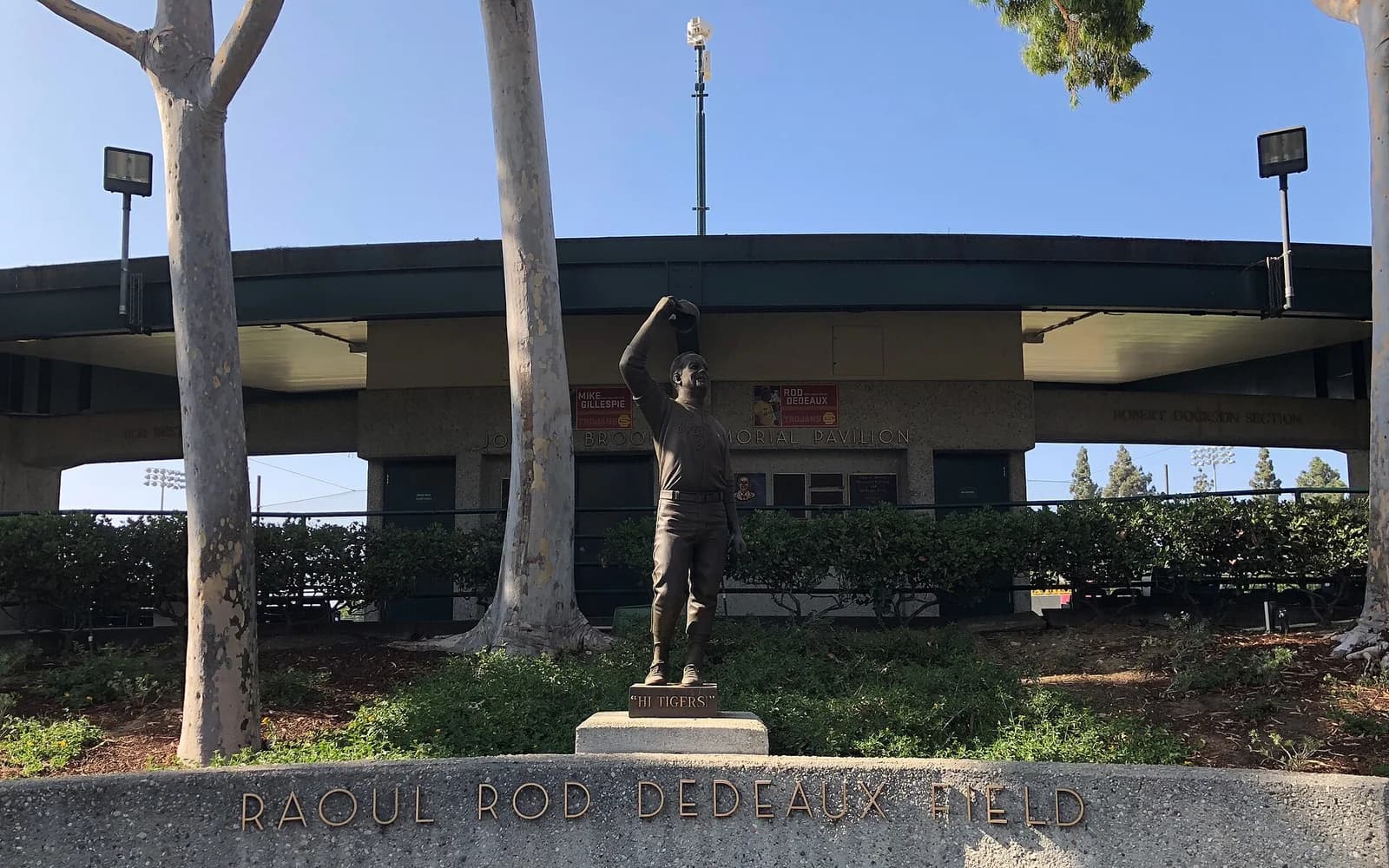 View of Dedeaux Field, home of USC baseball.