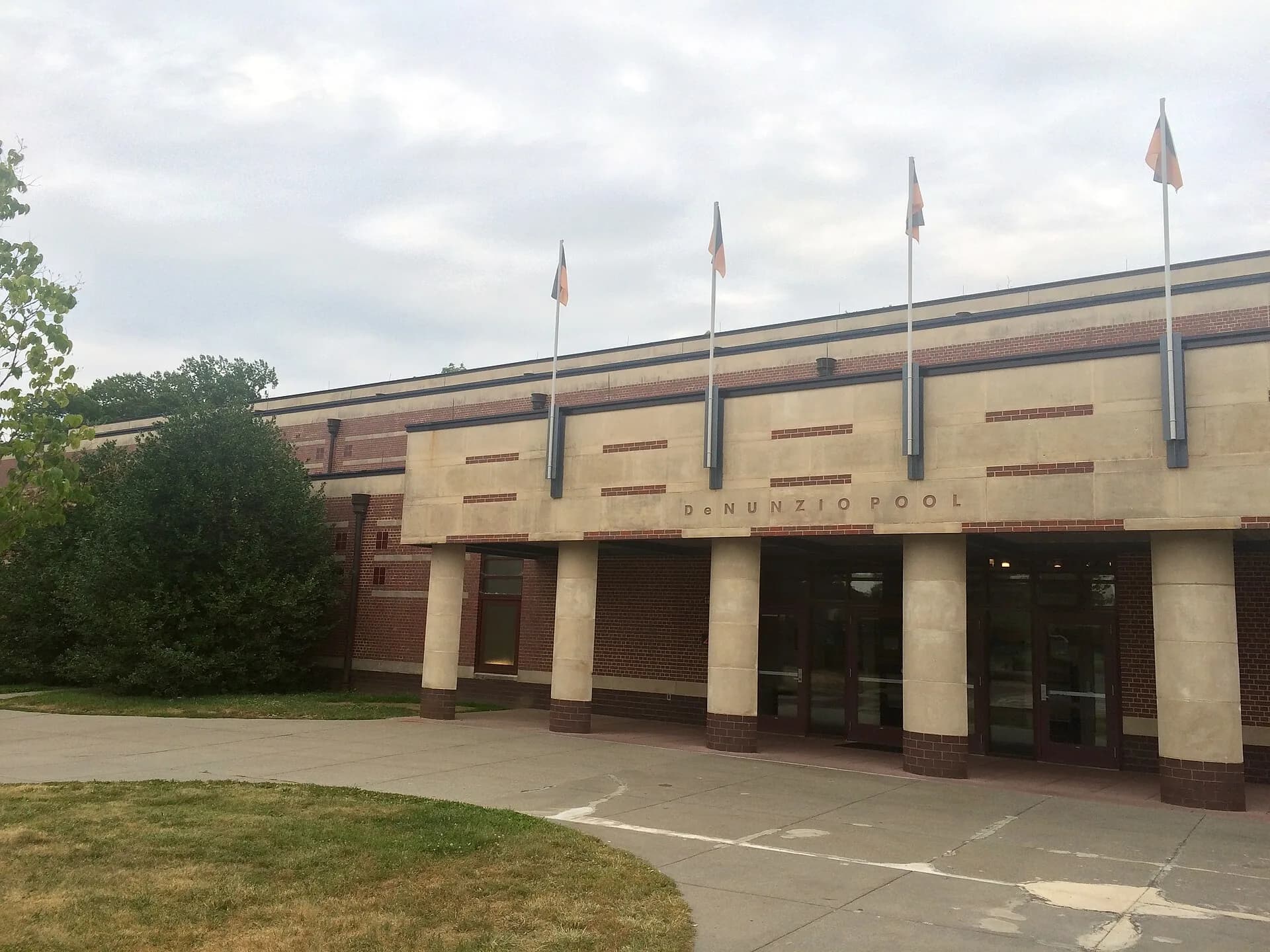 Exterior of DeNunzio Pool in Princeton.