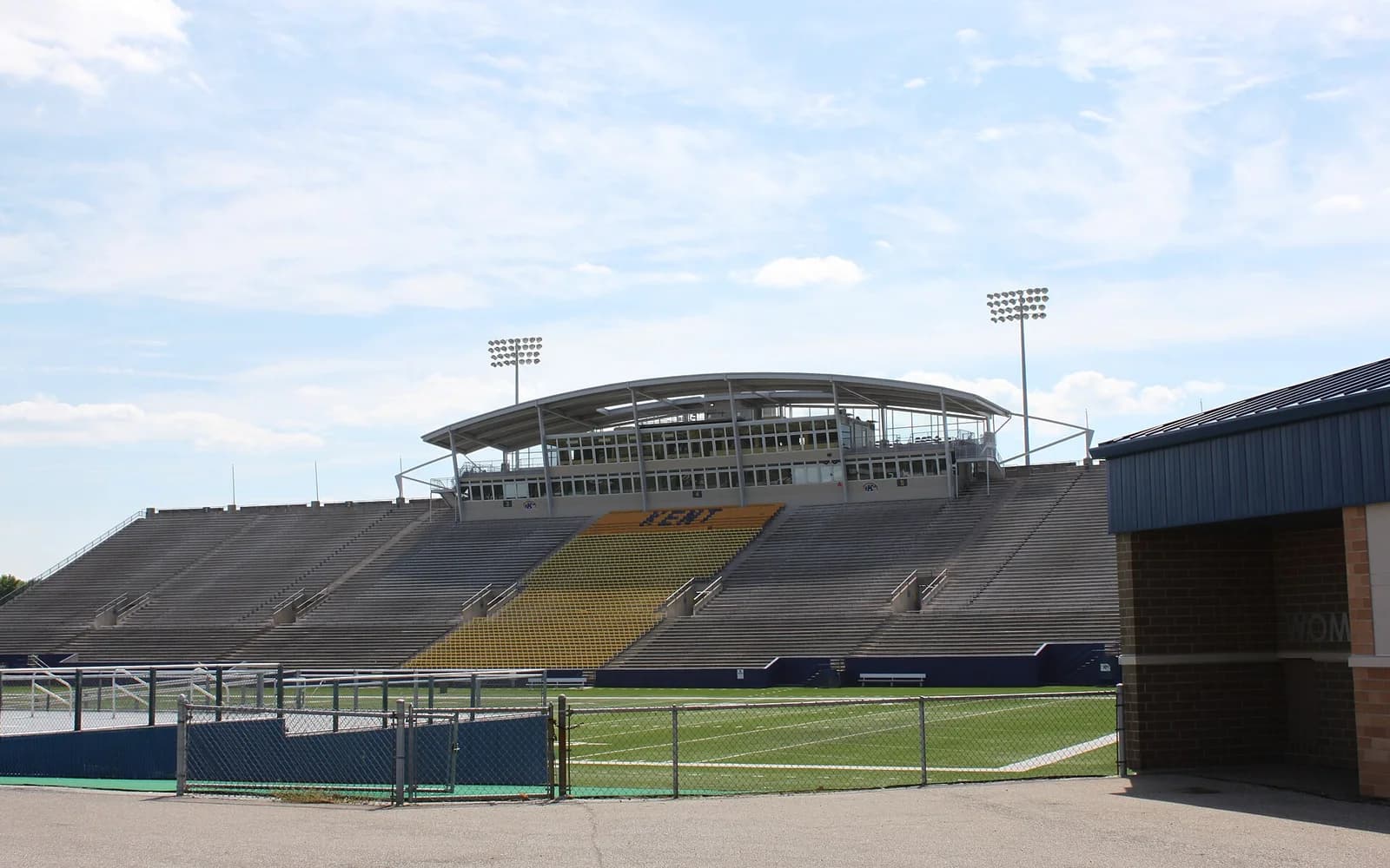 View of Dix Stadium, home of Kent State football.