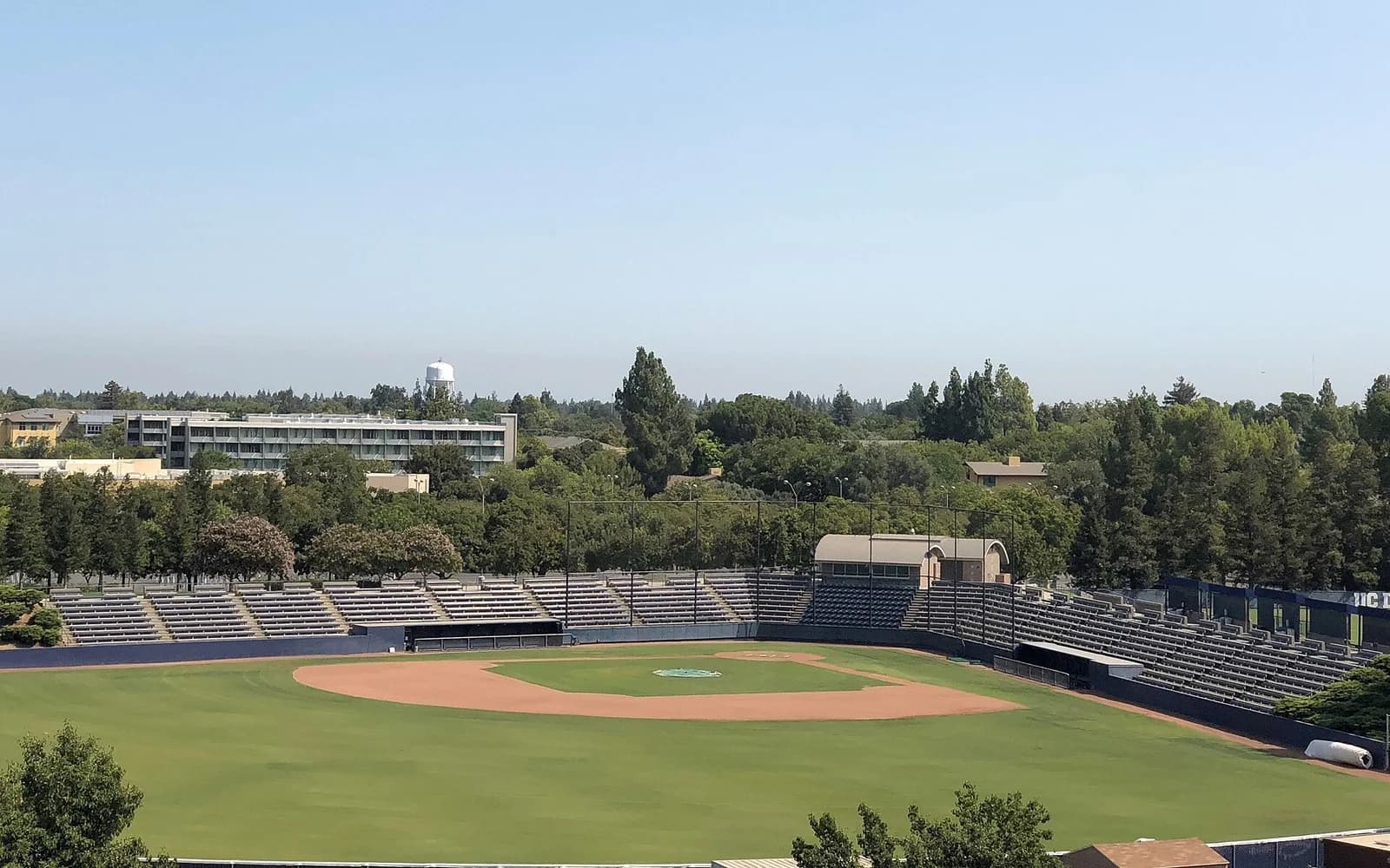 View of Dobbins Stadium, home of UC Davis baseball.
