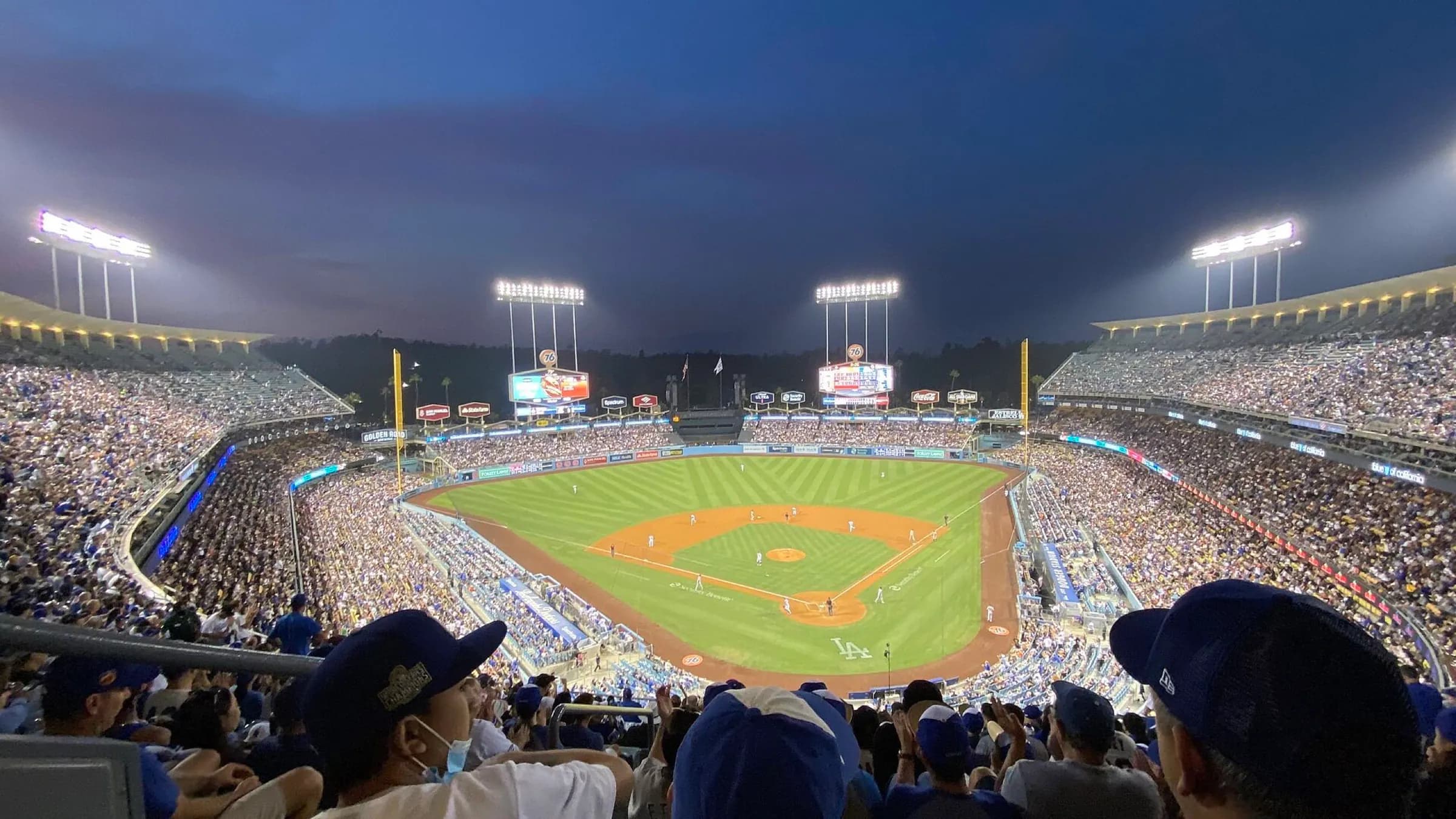 Dodger Stadium — Dodger Stadium from Top Deck evening 2021-06-28.
