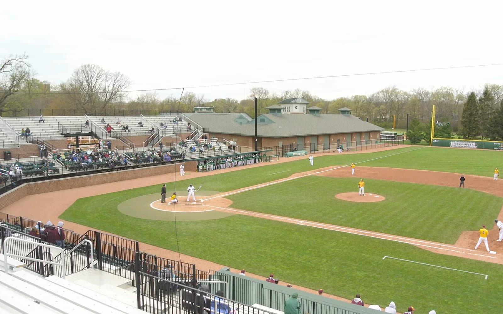 View of Drayton McLane Baseball Stadium at John H. Kobs Field, home of Michigan State baseball.