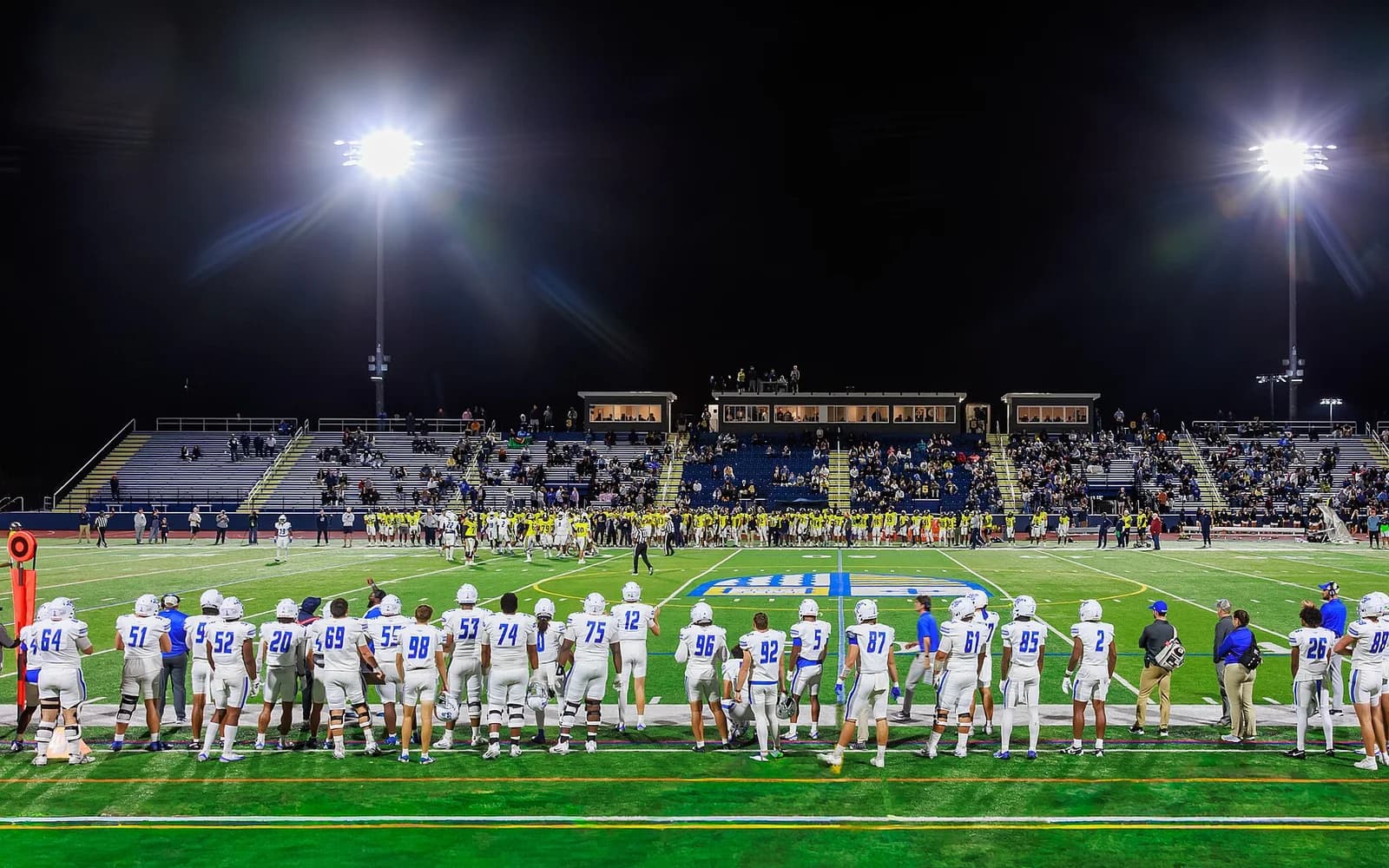 View of Duane Stadium, home of Merrimack Warriors football.