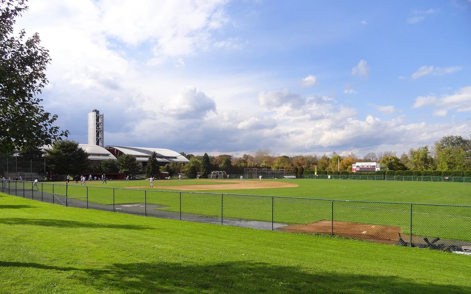 View of Earl Lorden Field, home of Massachusetts baseball.