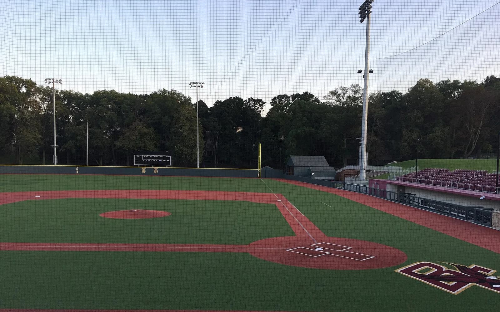 View of Eddie Pellagrini Diamond, home of Boston College baseball.