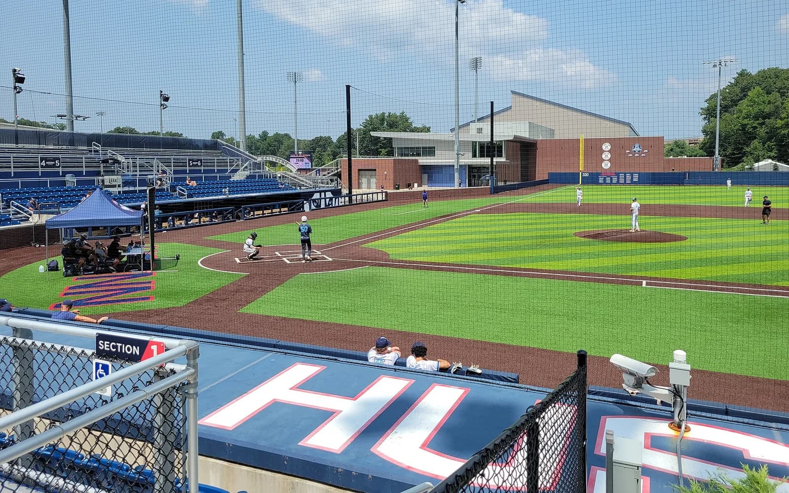 View of Elliot Ballpark, home of UConn baseball.