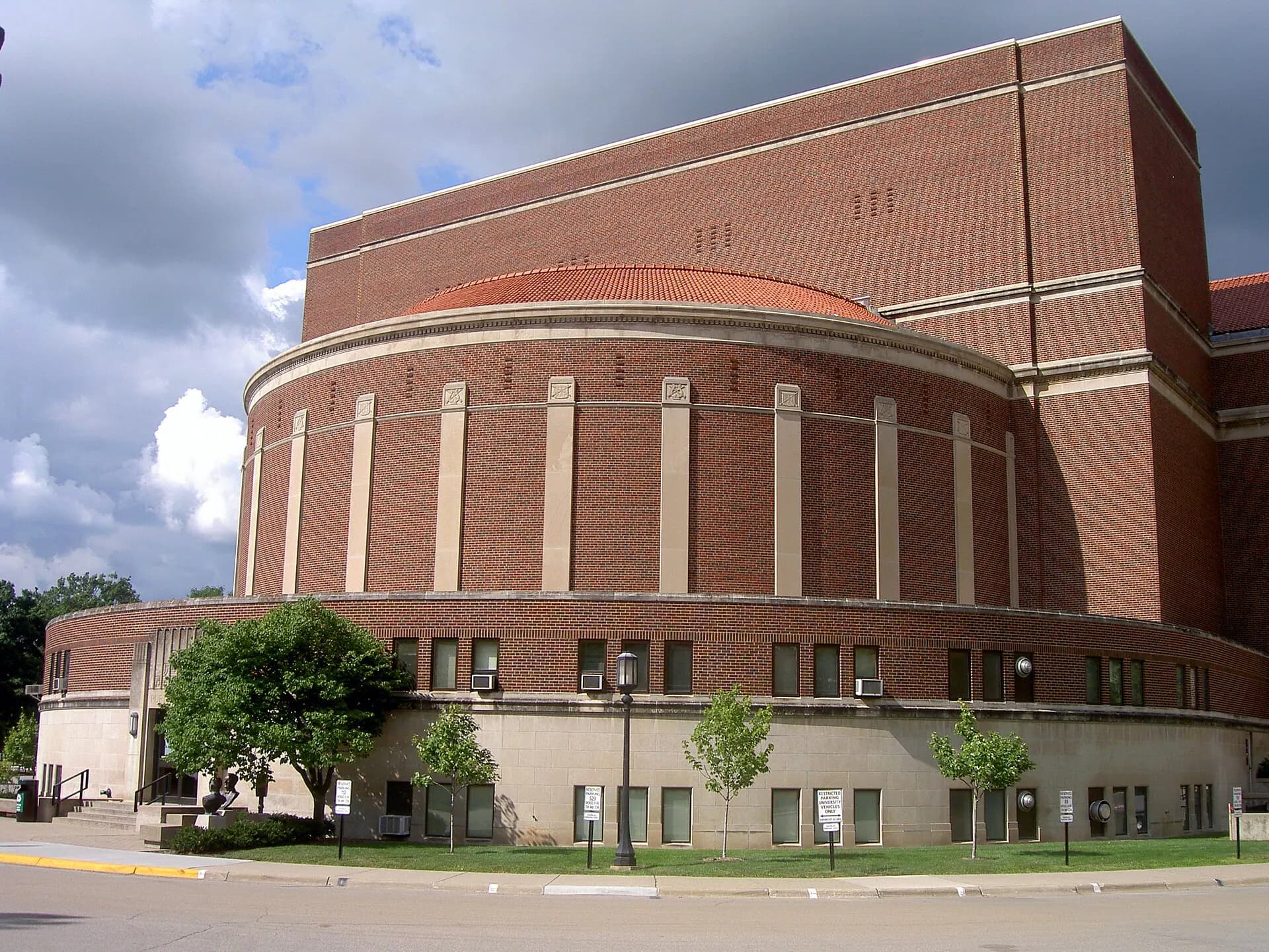 Exterior view at Elliott Hall of Music in West Lafayette, IN