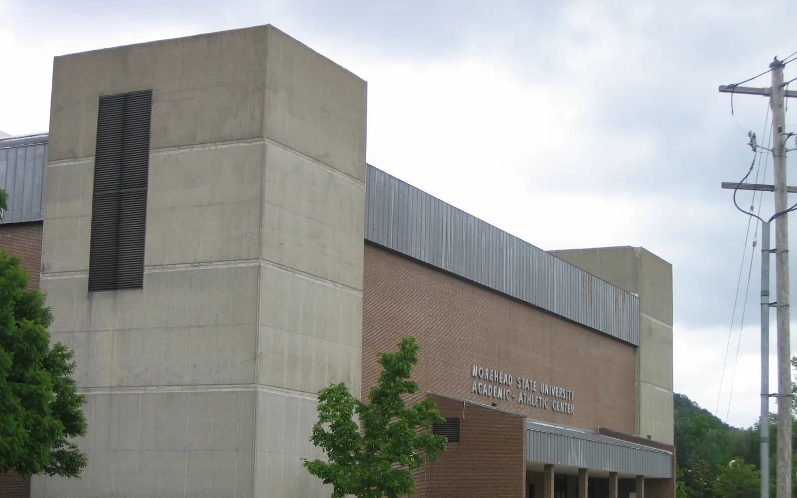 View of Ellis Johnson Arena, home of Morehead State basketball.
