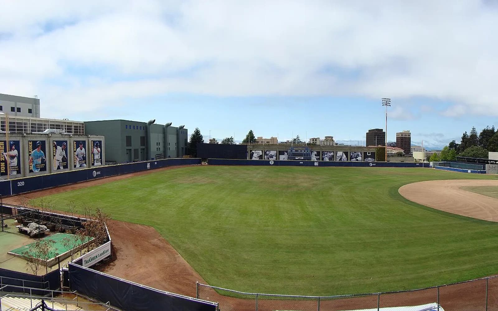 View of Evans Diamond, home of California baseball.