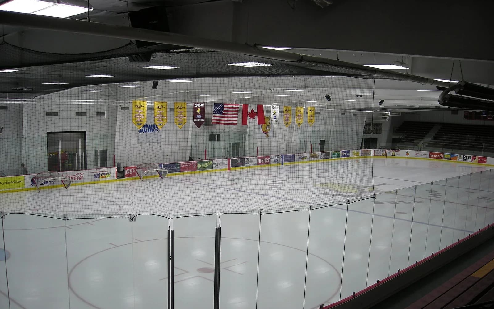View of Ewigleben Arena, home of Ferris State ice hockey.