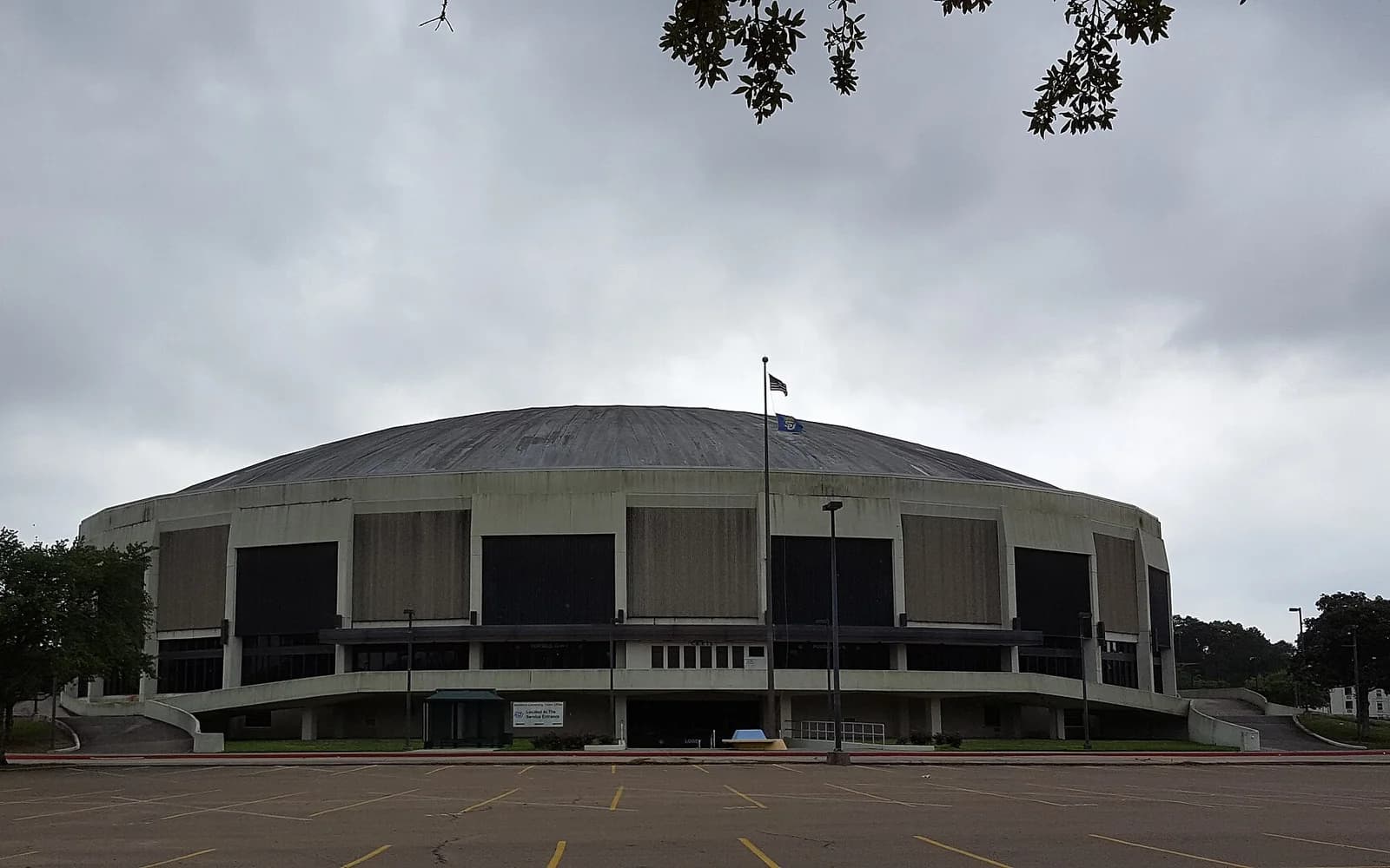 View of F. G. Clark Activity Center, home of Southern basketball.