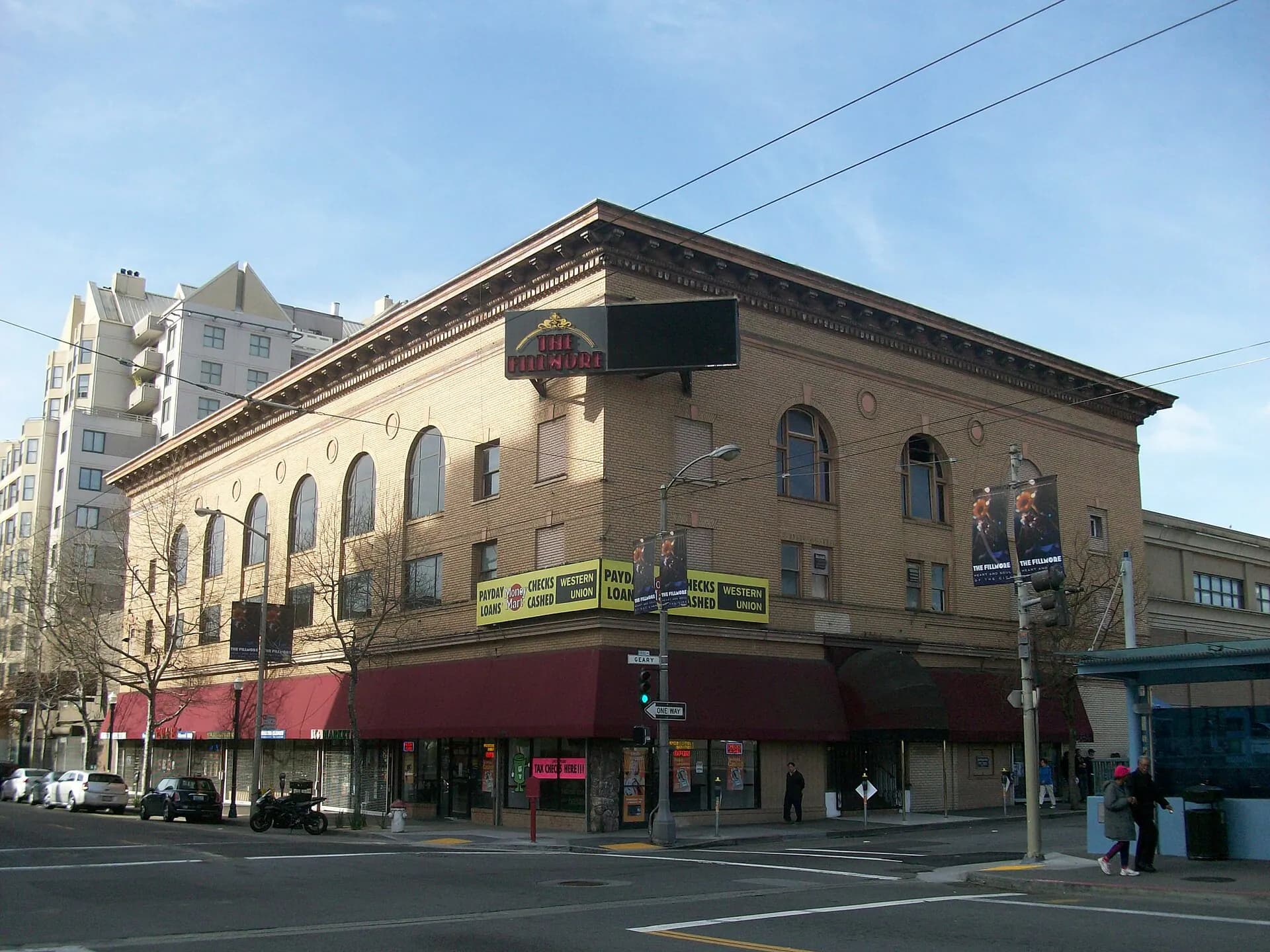 The Fillmore music venue exterior in San Francisco.