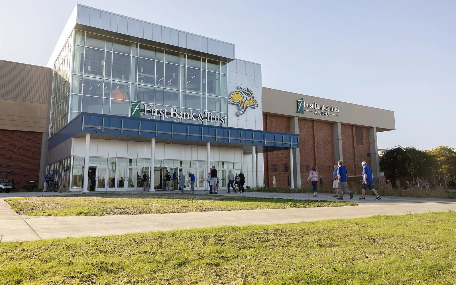 View of First Bank and Trust Arena, home of South Dakota State basketball.