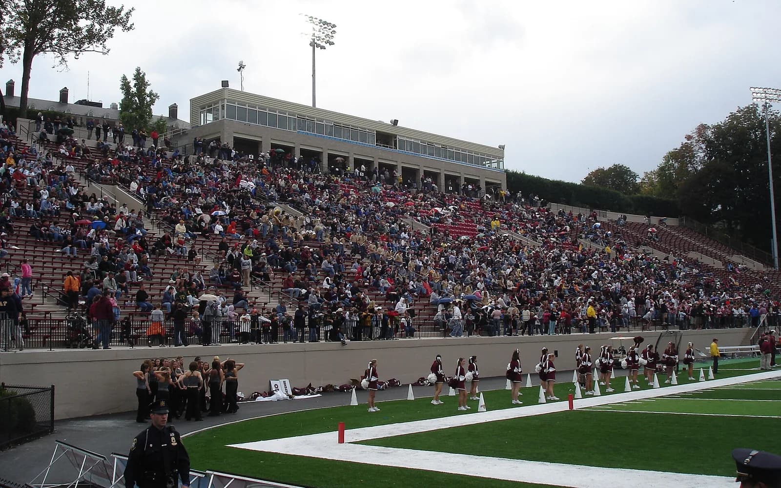 View of Fisher Stadium, home of Lafayette Leopards football.