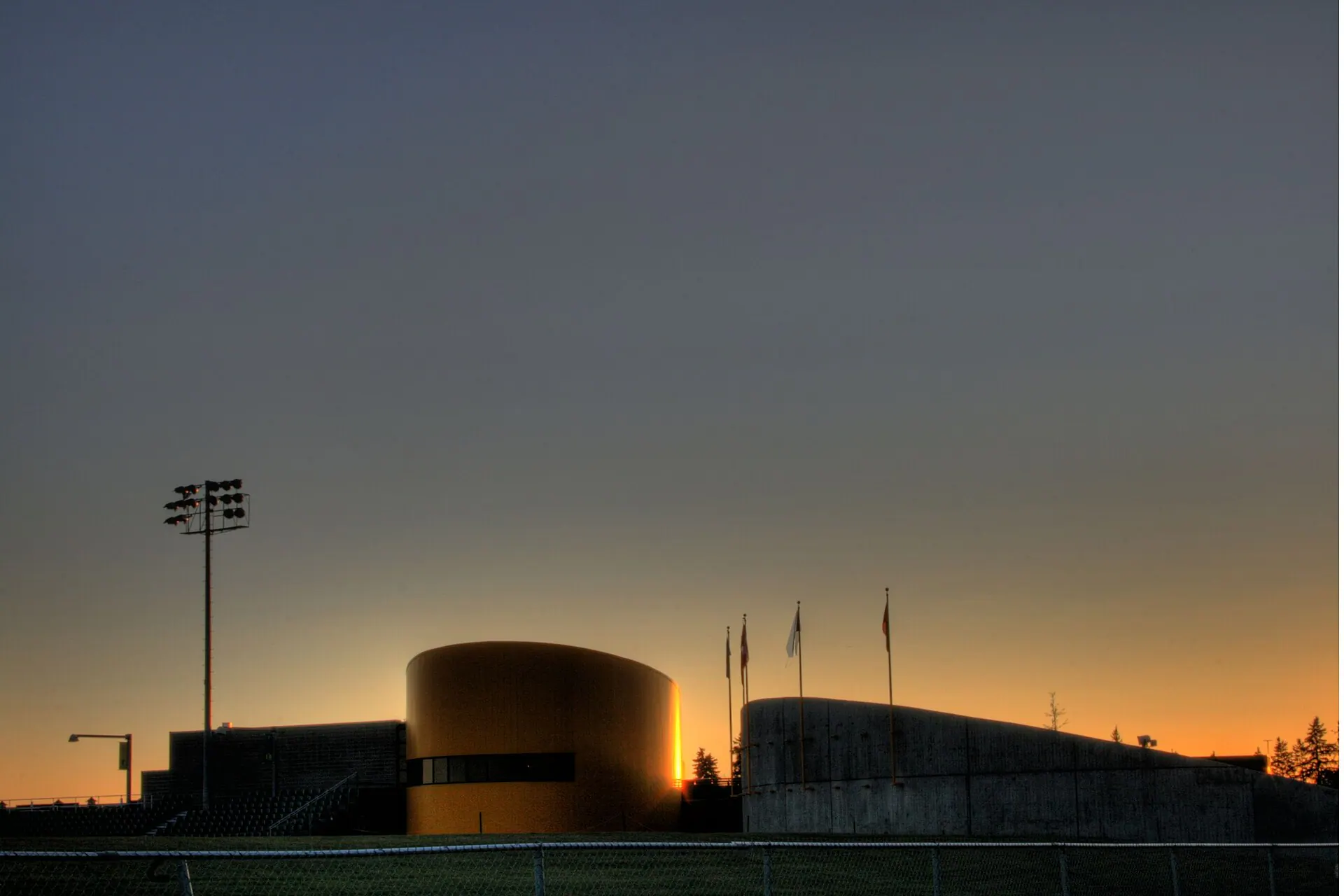Wide view of the venue grounds at Foote Field in Edmonton, AB