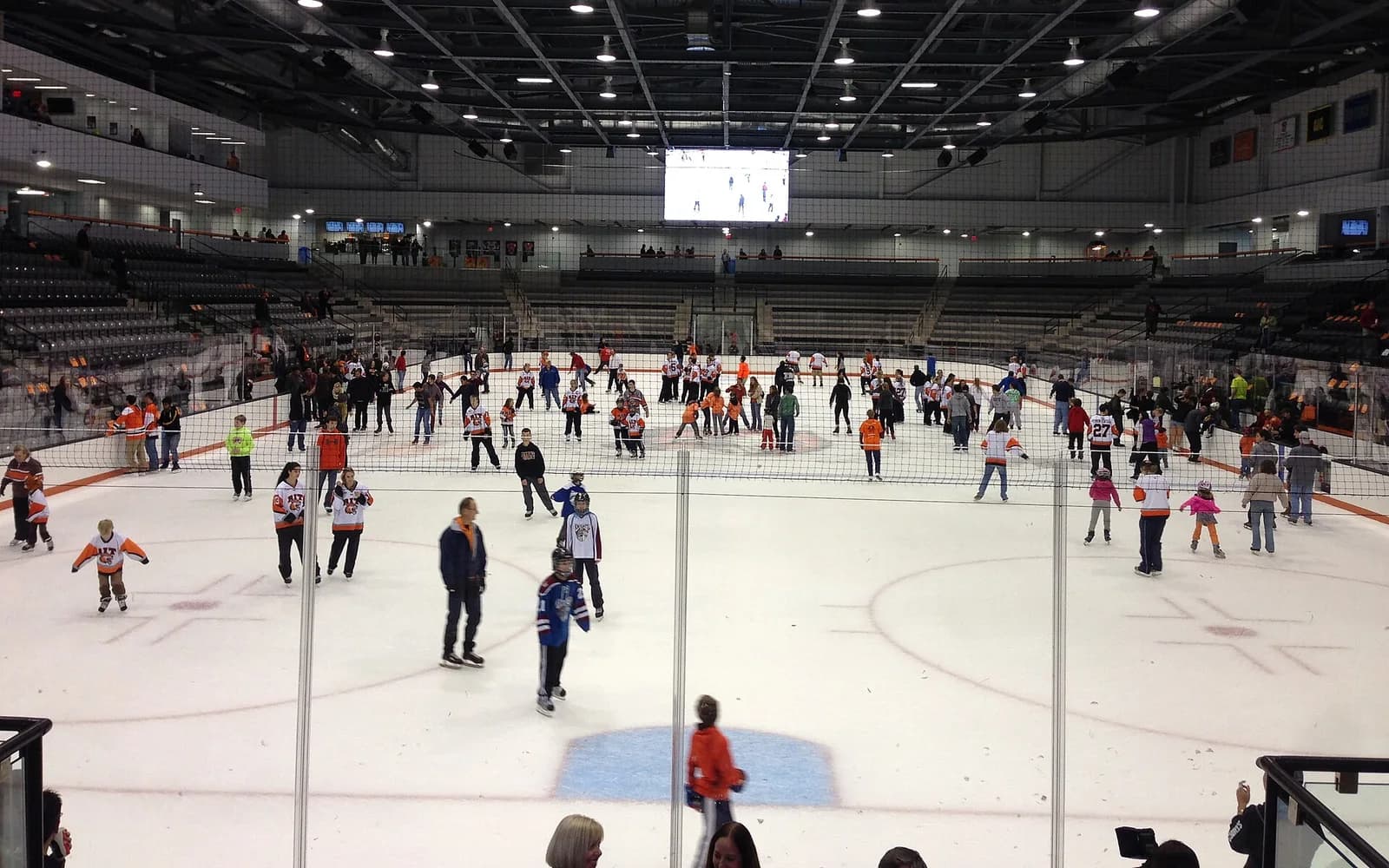 View of Gene Polisseni Center, home of RIT men ice hockey.
