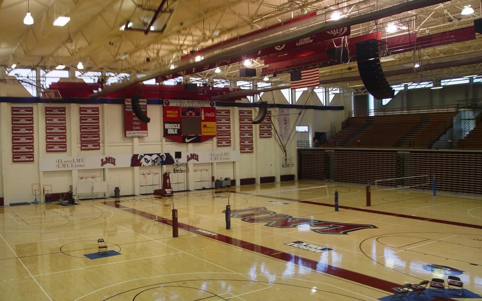 View of Gersten Pavilion, home of Loyola Marymount basketball.