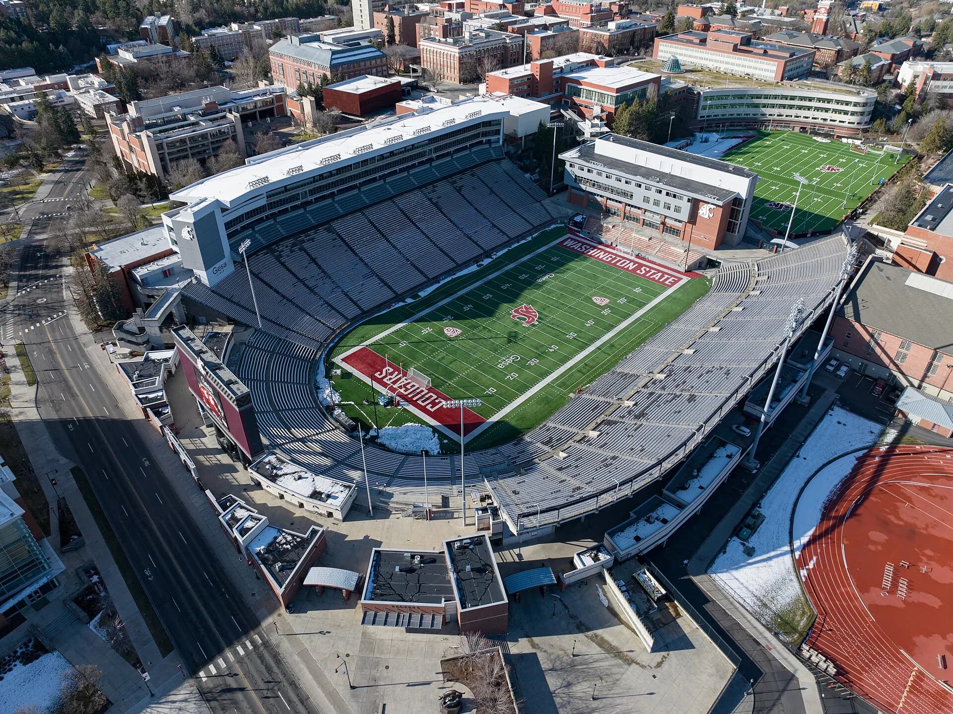 Gesa Field at Martin Stadium — Martin Stadium Aerial, Pullman WA, March 2024.