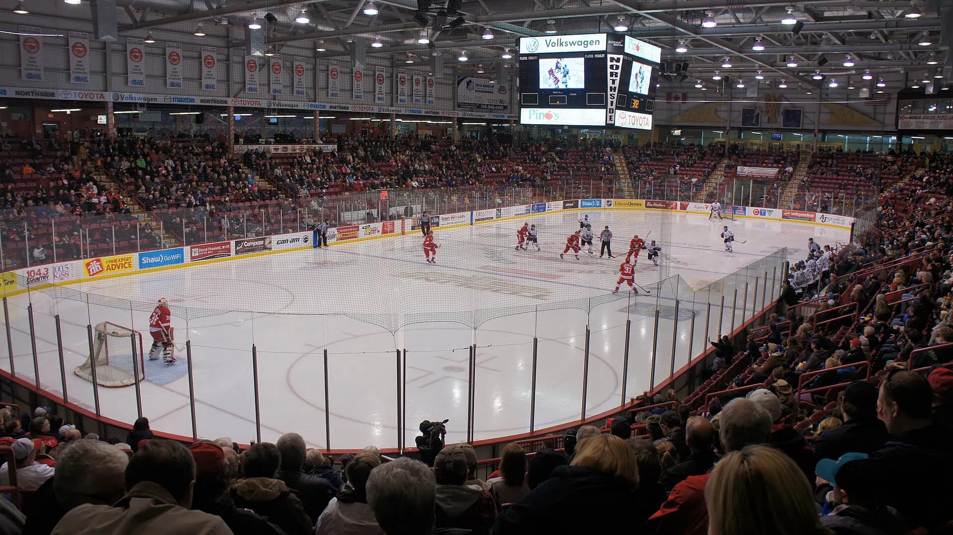 Wide interior or event view at GFL Memorial Gardens in Ste. Marie, ON