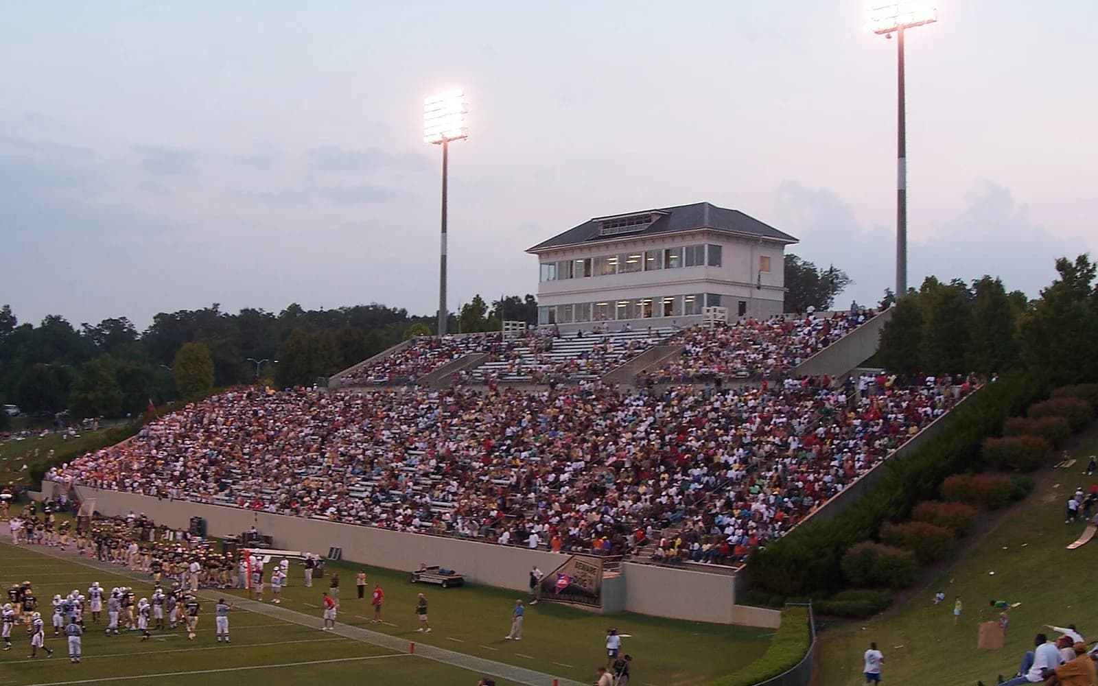 View of Gibbs Stadium, home of Wofford Terriers football.