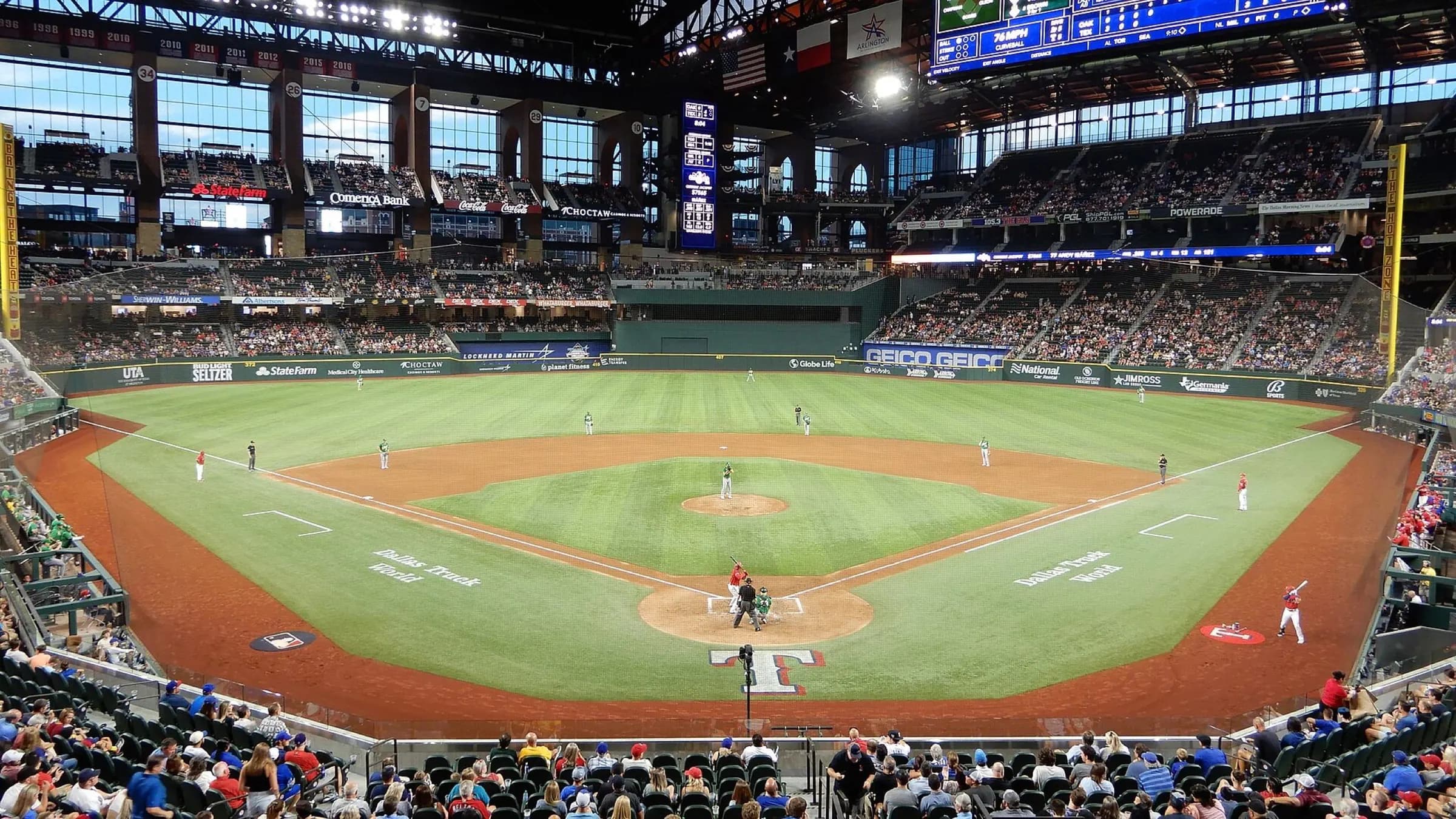 Wide view of Globe Life Field.