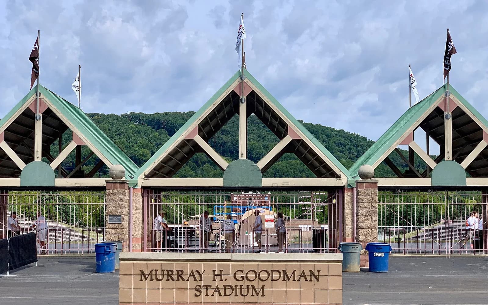View of Goodman Stadium, home of Lehigh Mountain Hawks football.