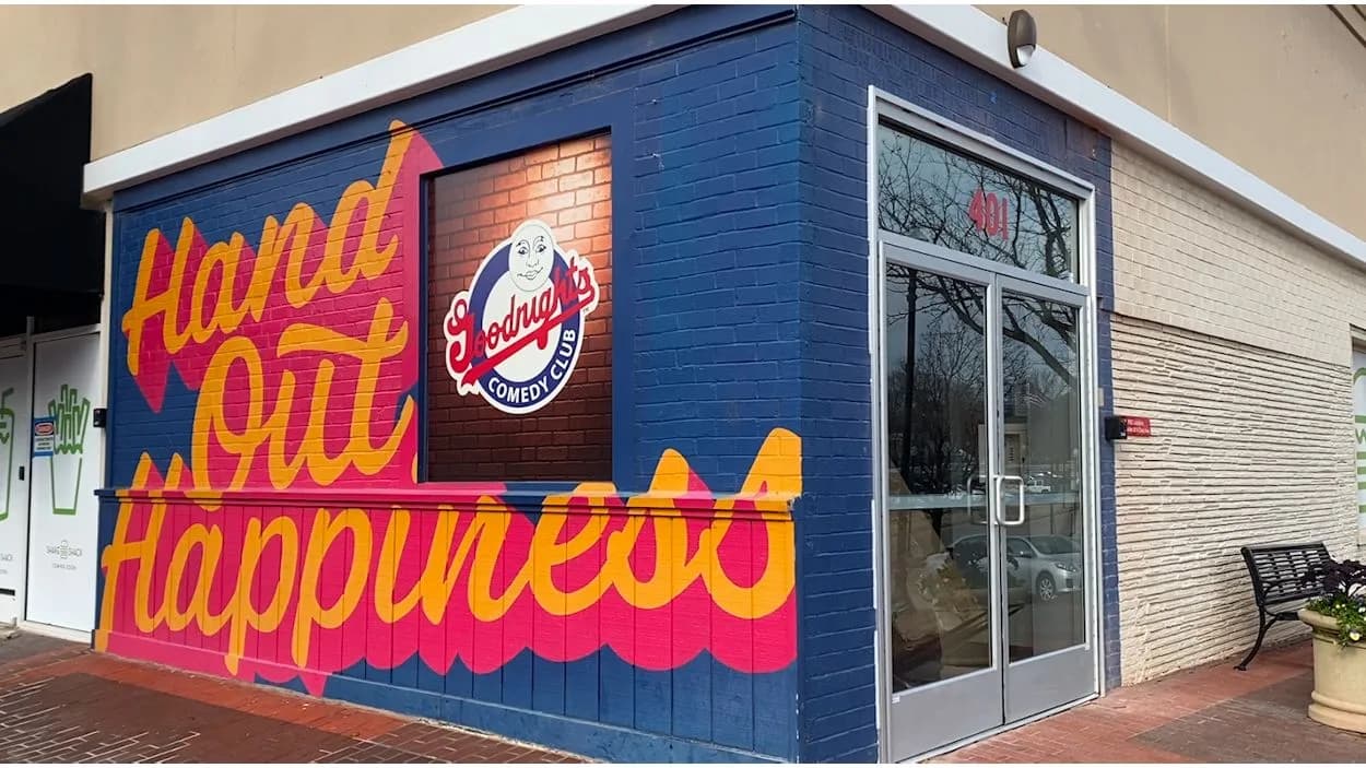 Goodnights Comedy Club — its new Woodburn Road location in 2023.