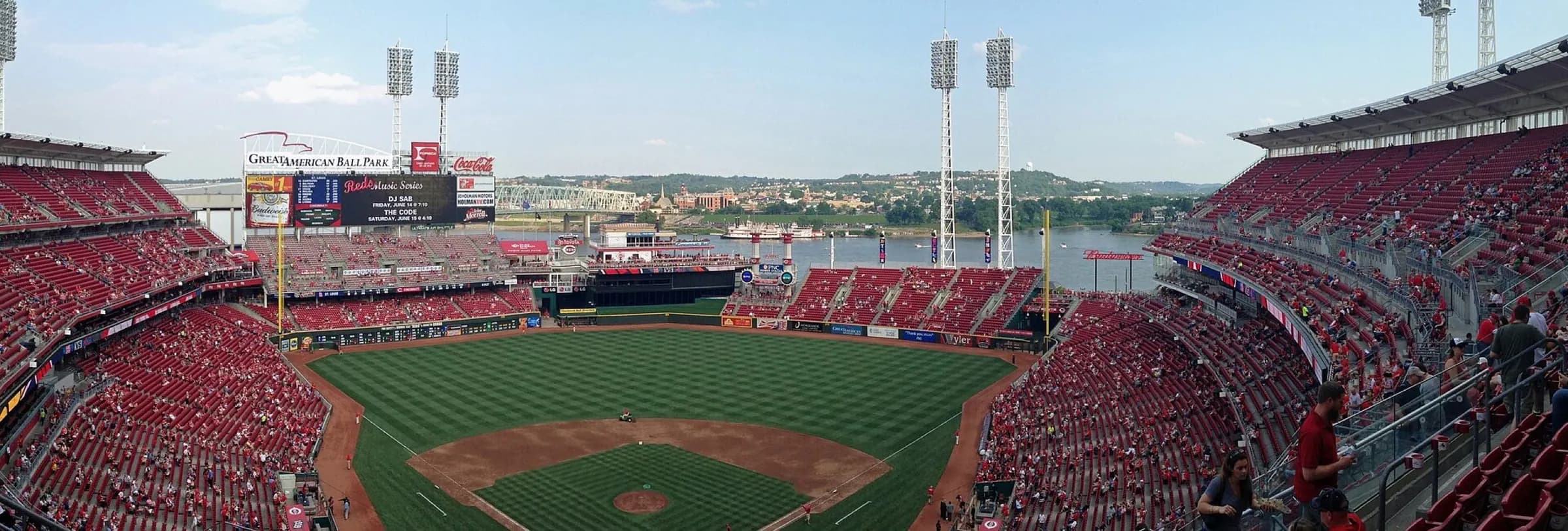 Exterior view of Great American Ball Park.