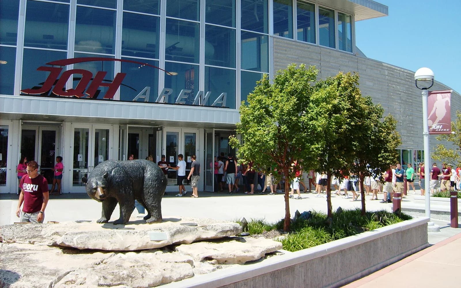 View of Great Southern Bank Arena, home of Missouri State basketball.