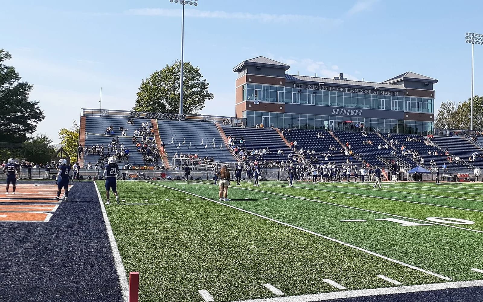 View of Hardy M. Graham Stadium, home of UT Martin Skyhawks football.