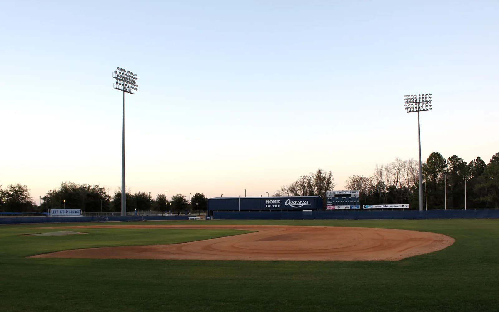 View of Harmon Stadium, home of North Florida baseball.