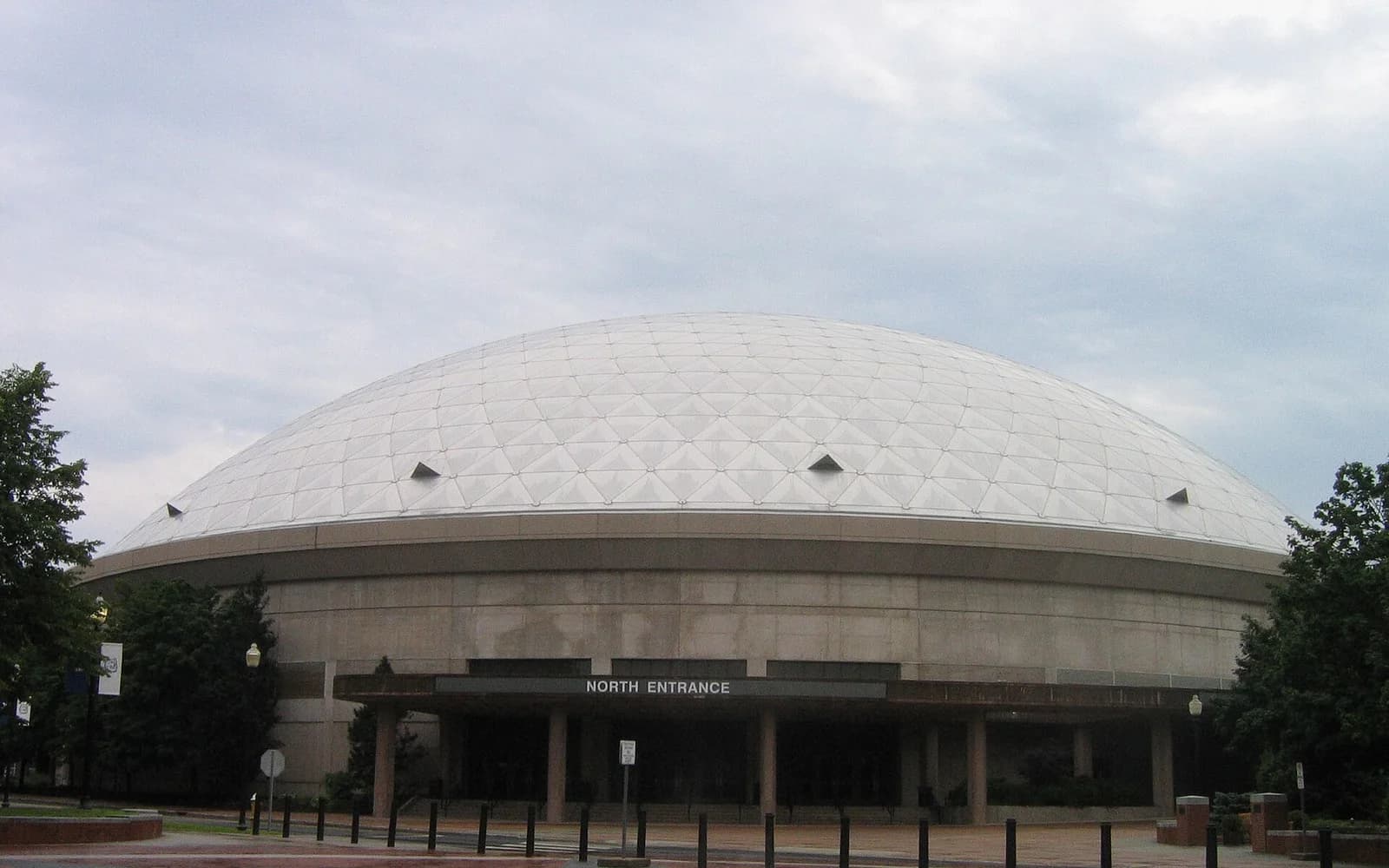 View of Harry A. Gampel Pavilion, home of UConn basketball.