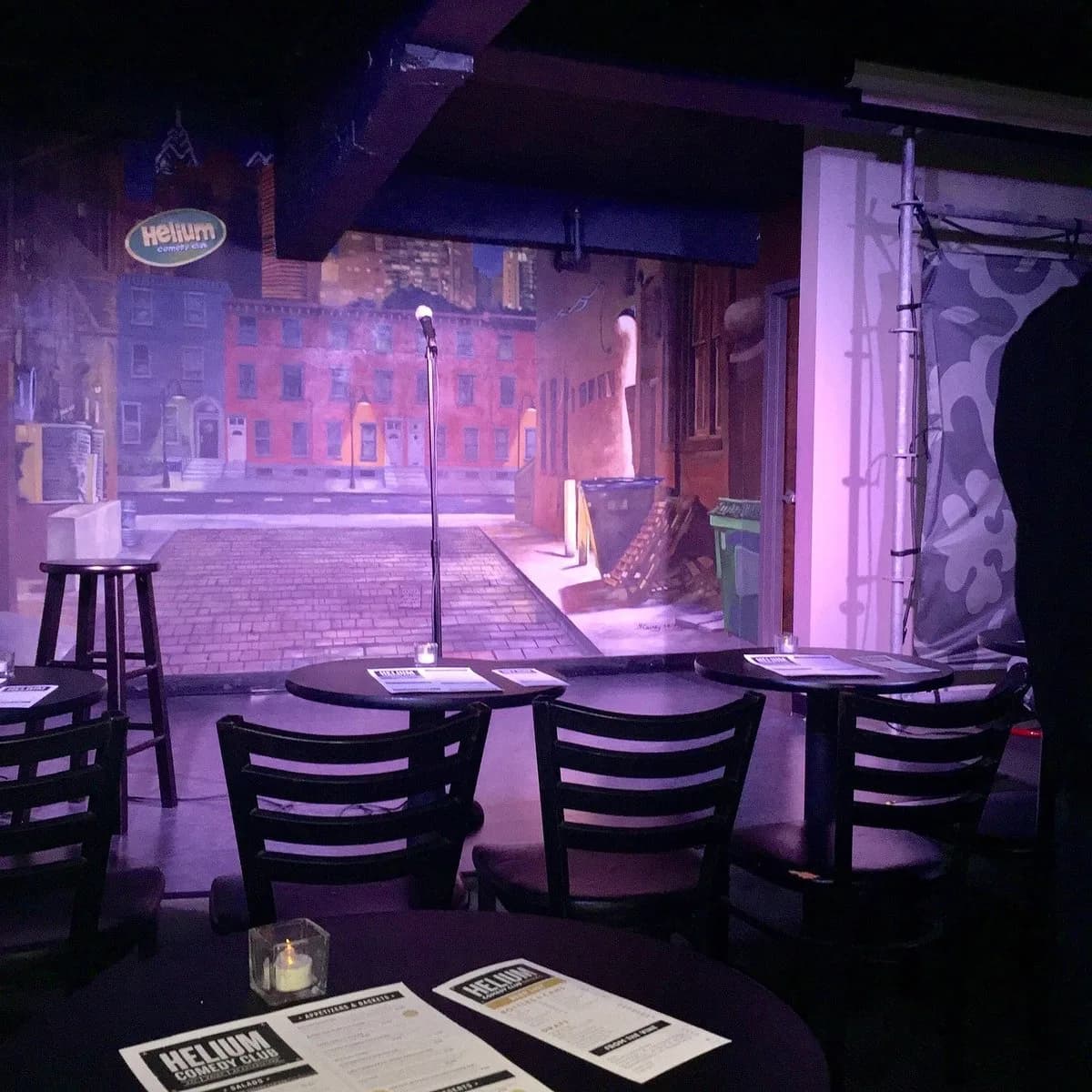 Helium Comedy Club Philadelphia — documentary venue view.