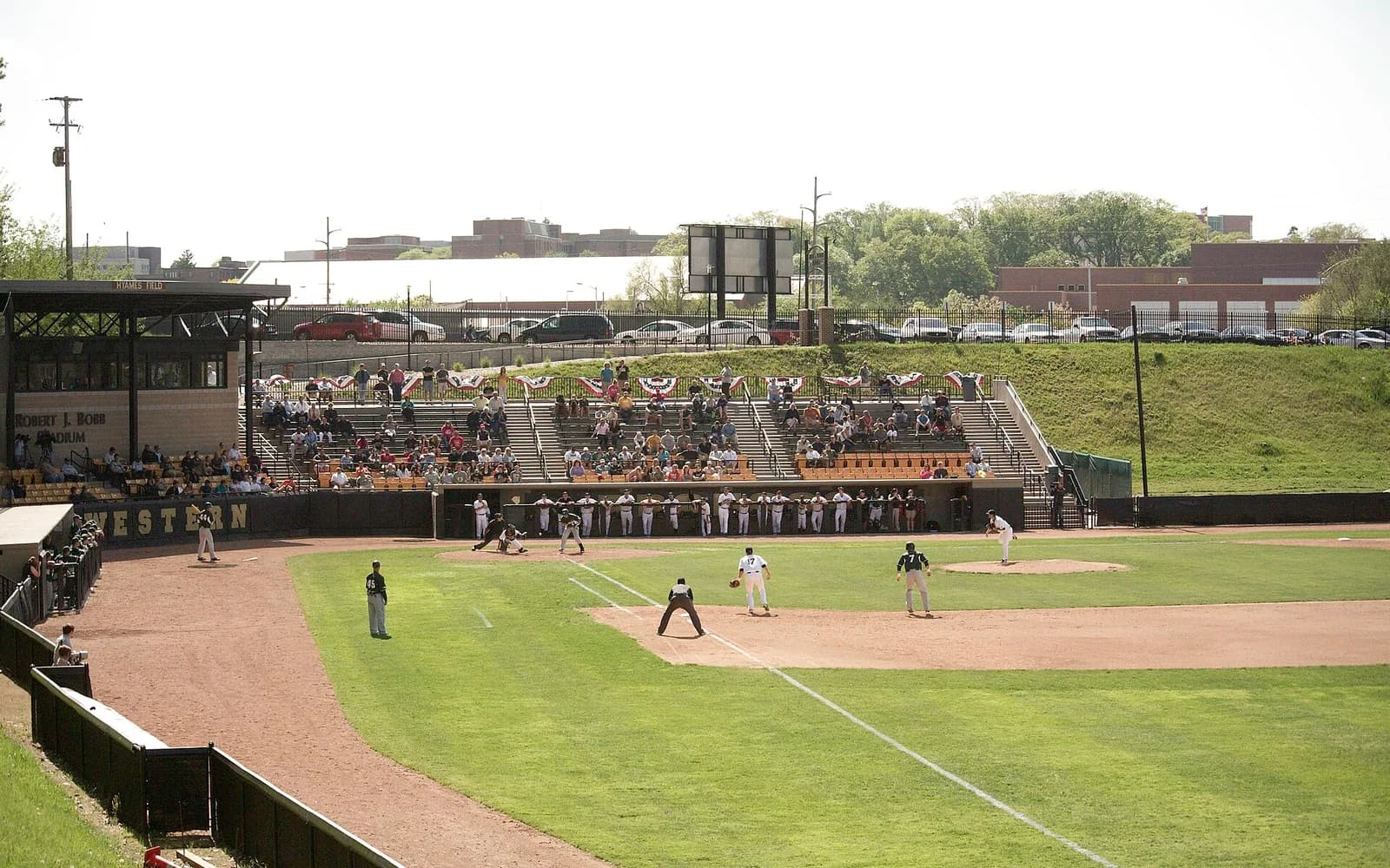 View of Hyames Field, home of Western Michigan baseball.