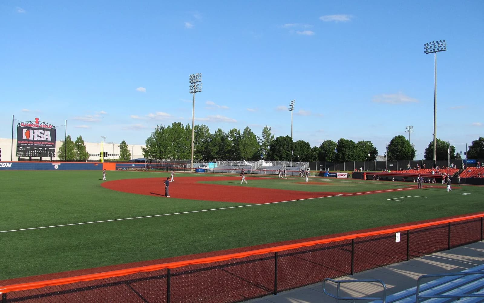 View of Illinois Field, home of Illinois baseball.