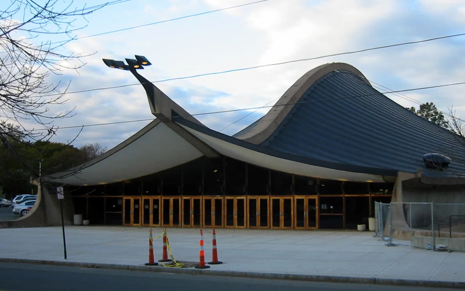 View of Ingalls Rink, home of Yale men ice hockey.