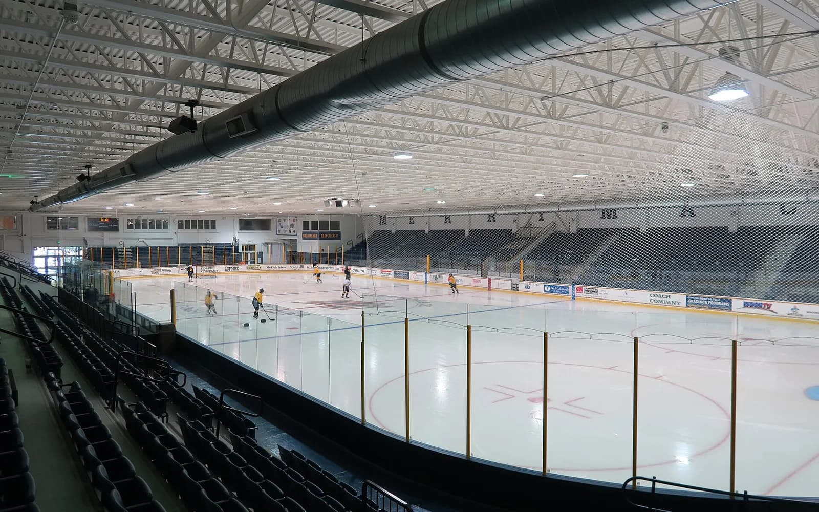 View of J. Thom Lawler Rink, home of Merrimack men ice hockey.