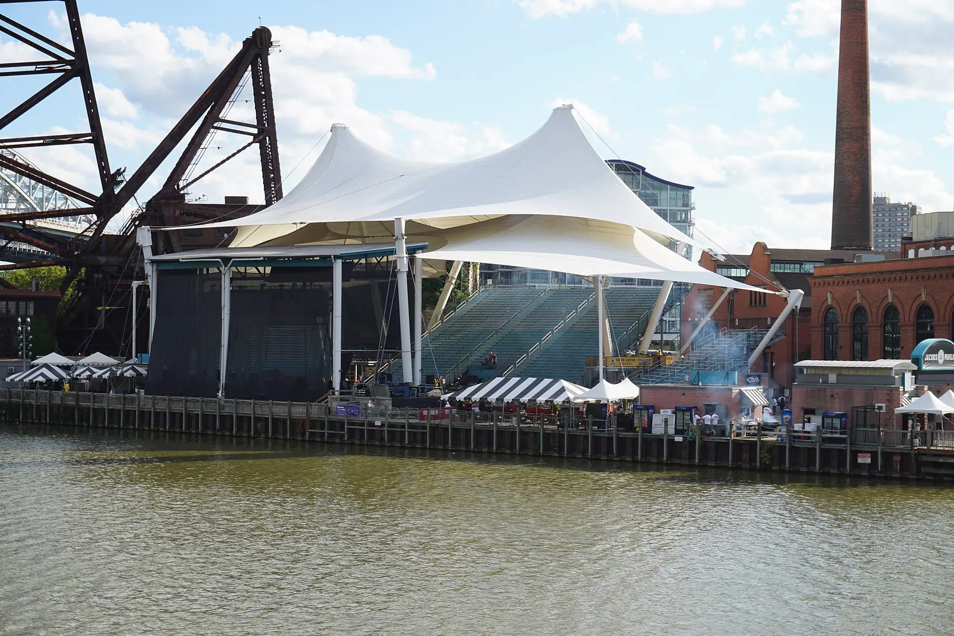 Exterior view at Jacobs Pavilion at Nautica in Cleveland, OH