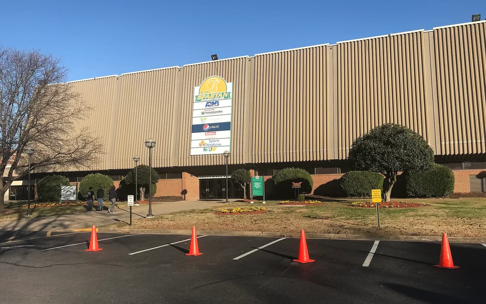View of Joseph G. Echols Memorial Hall, home of Norfolk State basketball.
