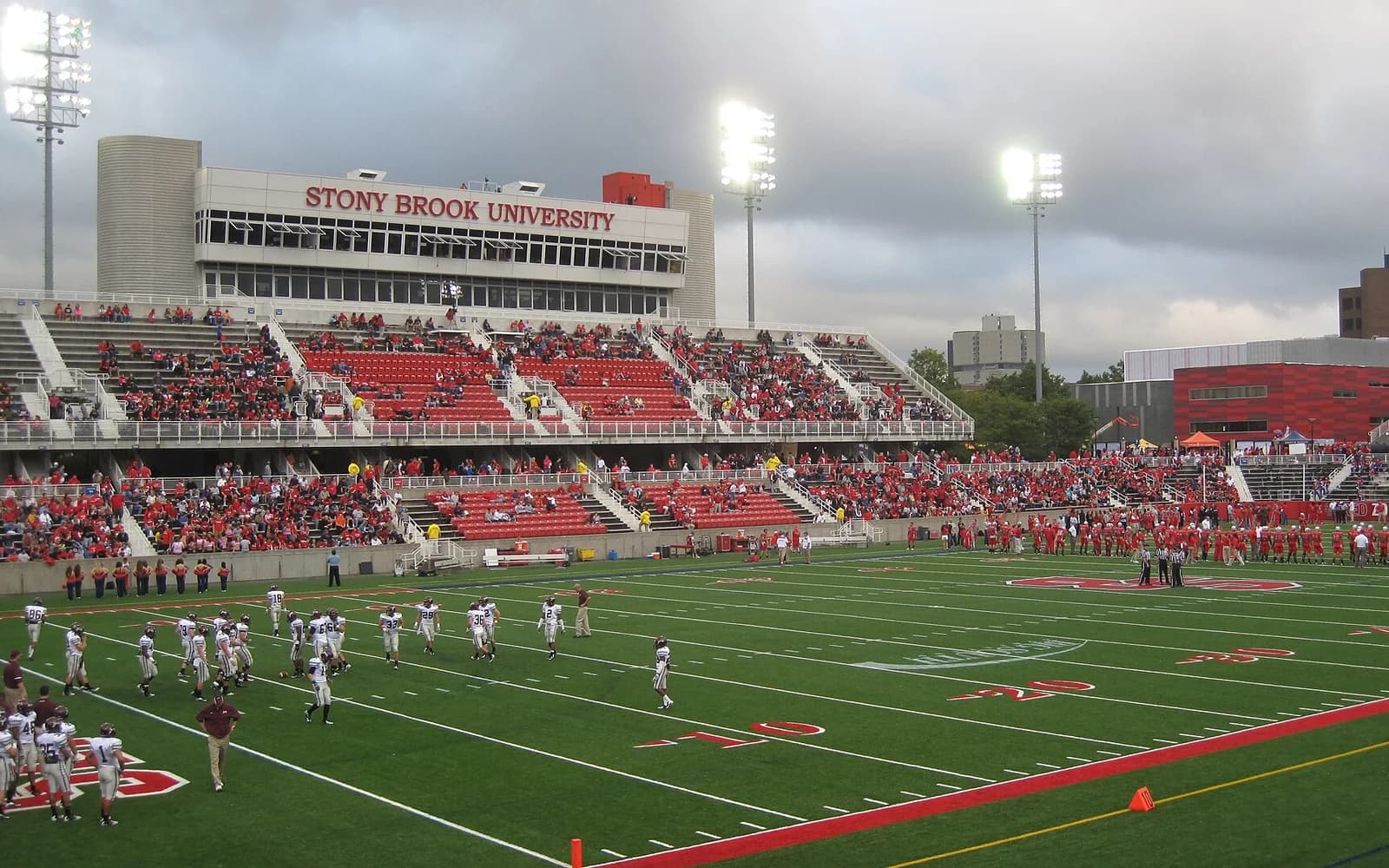 View of Kenneth P. LaValle Stadium, home of Stony Brook Seawolves football.