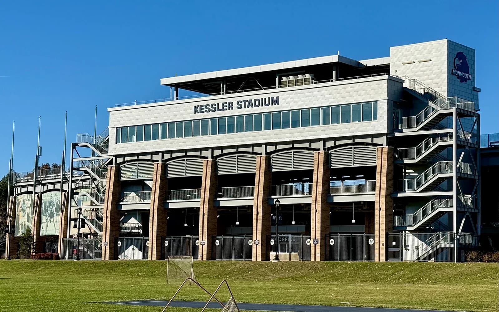 View of Kessler Field, home of Monmouth Hawks football.