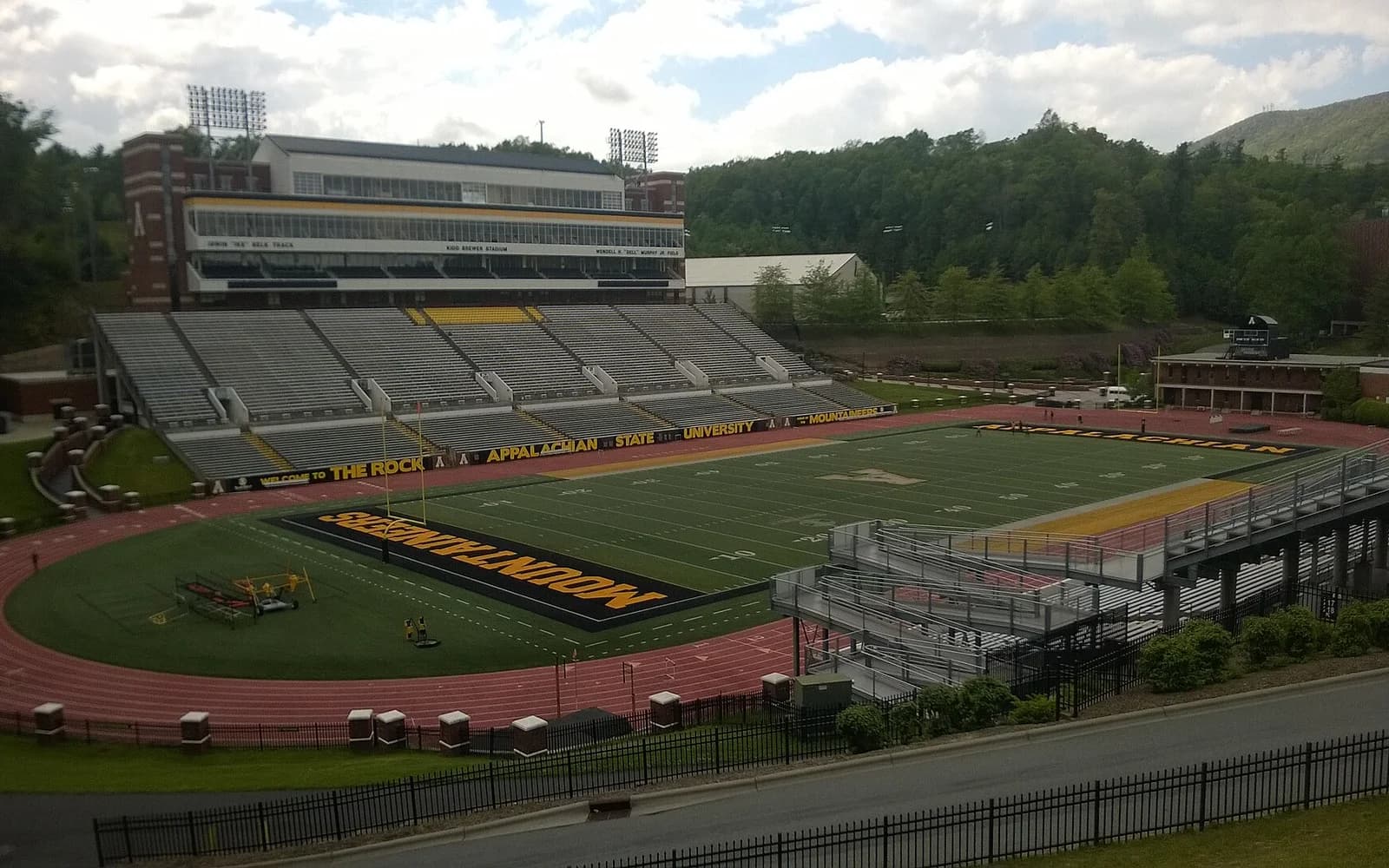 View of Kidd Brewer Stadium, home of Appalachian State football.