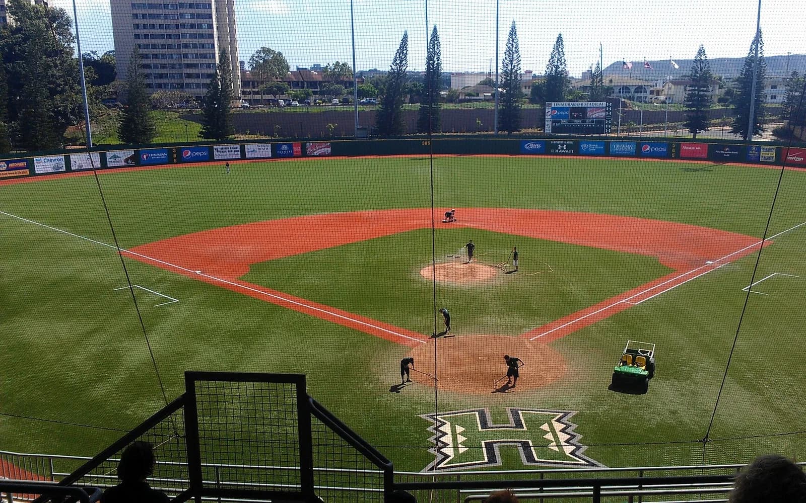 View of Les Murakami Stadium, home of Hawaii baseball.