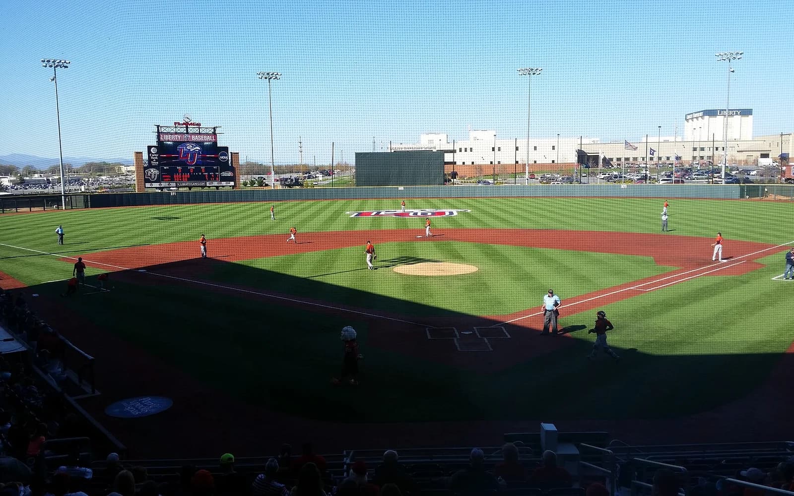 View of Liberty Baseball Stadium, home of Liberty baseball.