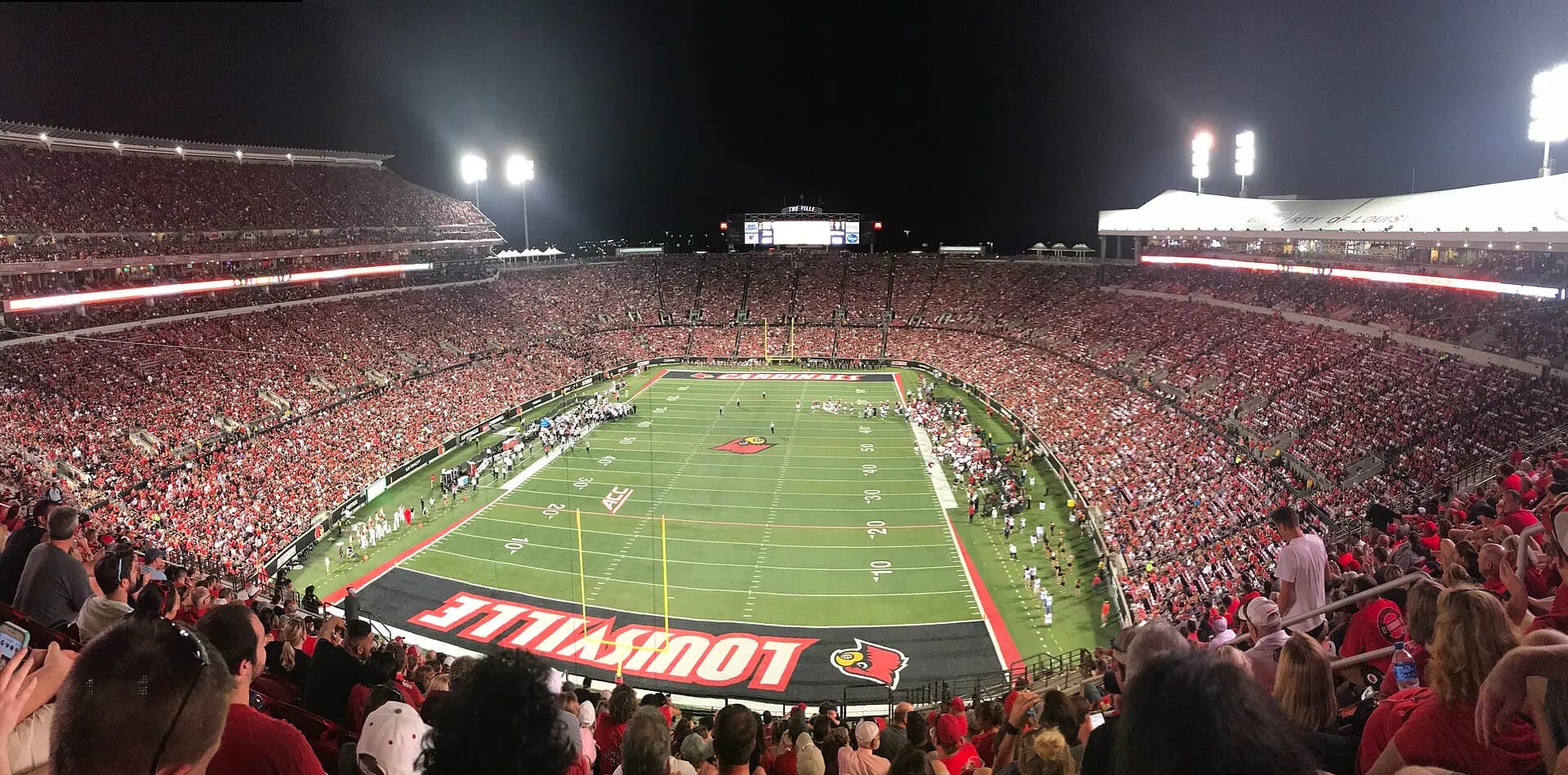 A wide panoramic view across L&N Federal Credit Union Stadium in Louisville.